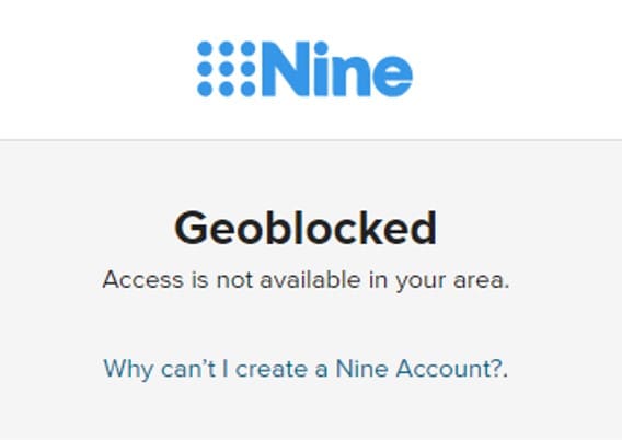 Geoblocked, Access is not available in your area.