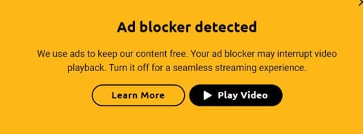 How to fix the "Ad Blocker Detected" error message?