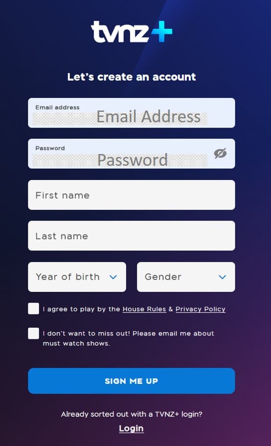 Step 3: Access TVNZ and Create an Account