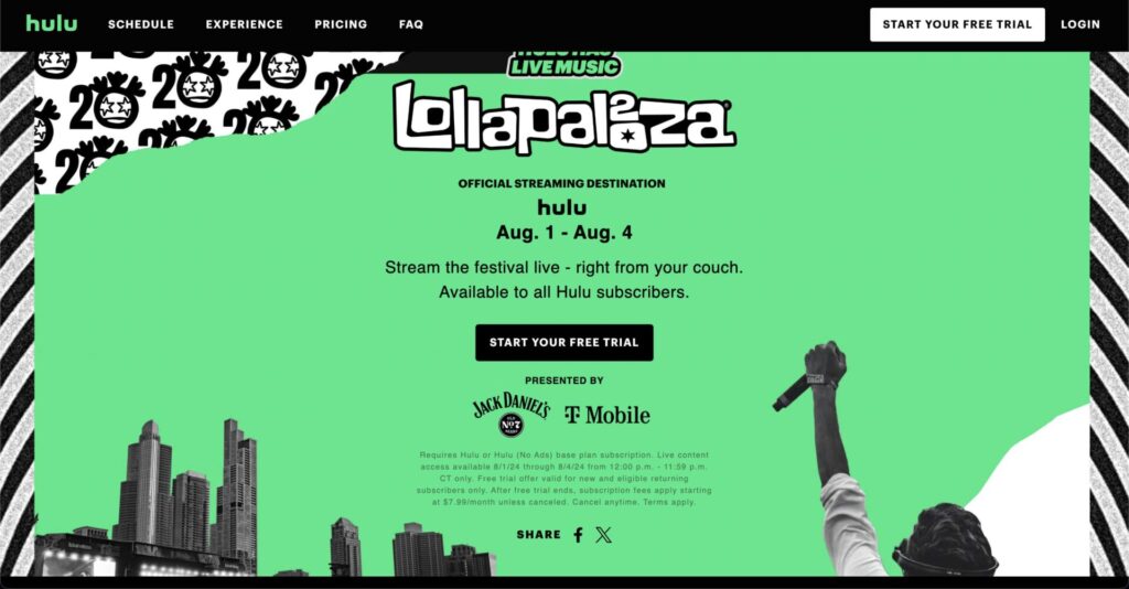 日本からLollapalooza 2024を視聴する方法（最短5分で完了）